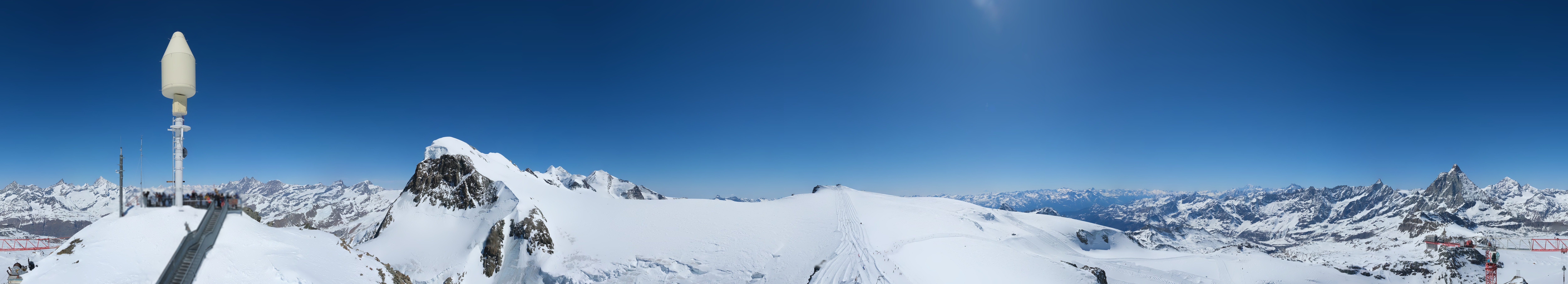 Archiv Foto Webcam Kleinmatterhorn Zermatt
