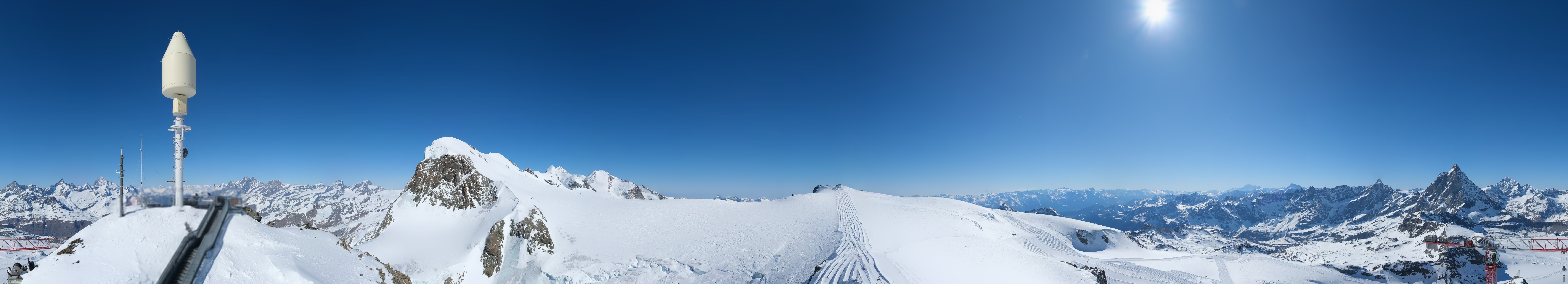 Archiv Foto Webcam Kleinmatterhorn Zermatt
