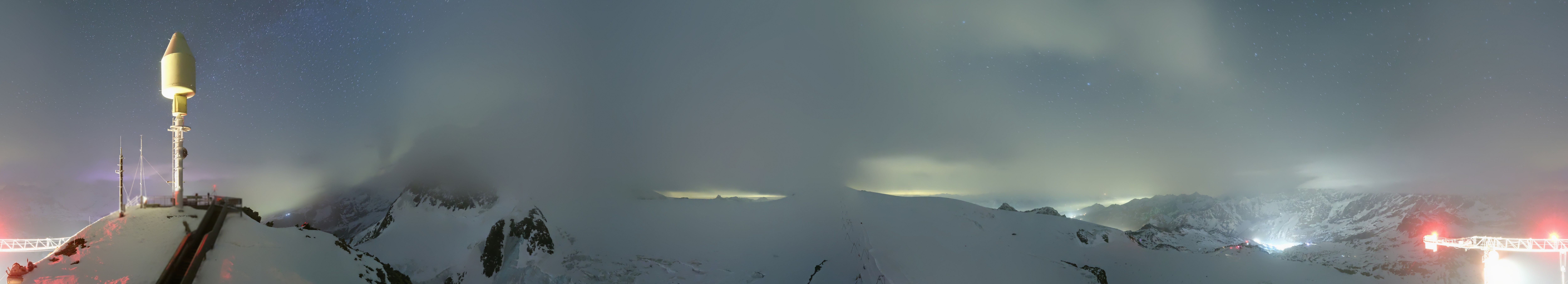 Archived image Webcam Kleinmatterhorn Zermatt