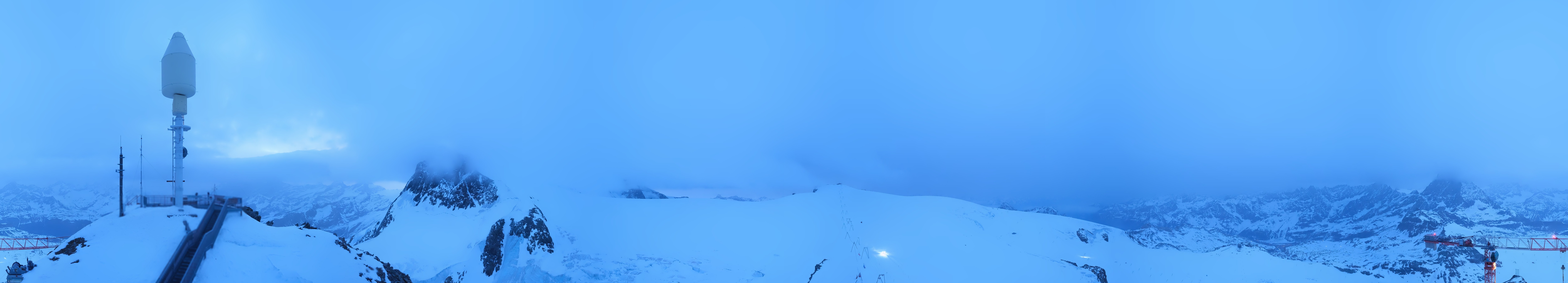 Archived image Webcam Kleinmatterhorn Zermatt