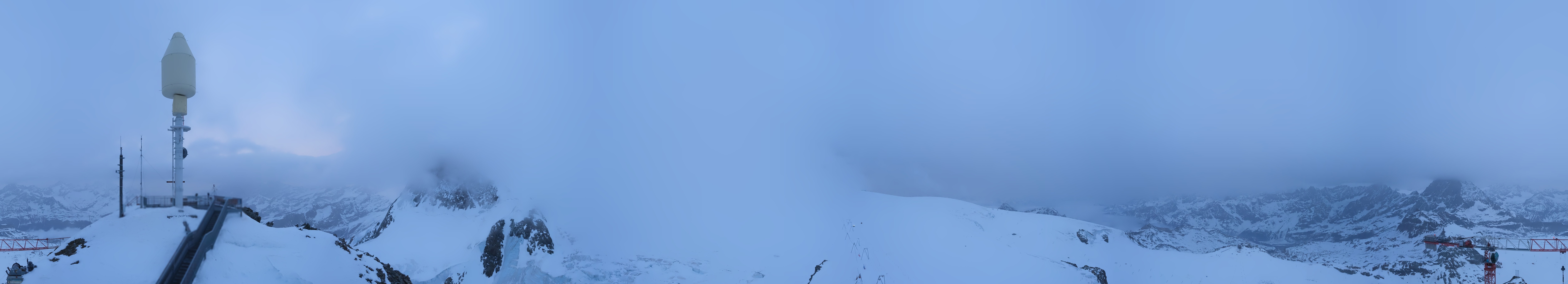 Archived image Webcam Kleinmatterhorn Zermatt