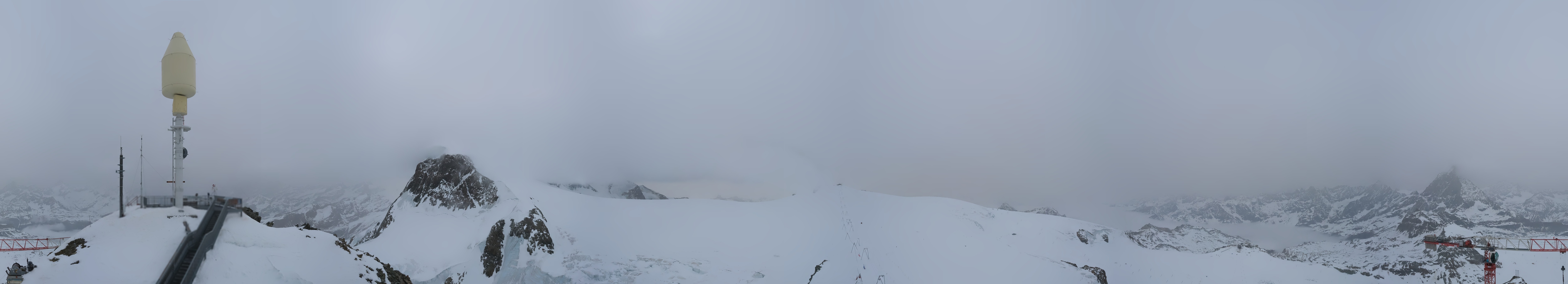 Archived image Webcam Kleinmatterhorn Zermatt