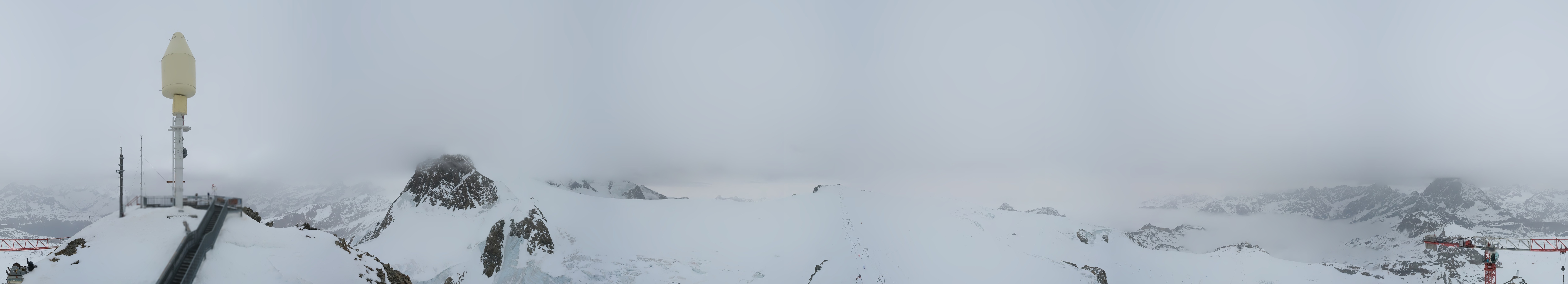 Archived image Webcam Kleinmatterhorn Zermatt