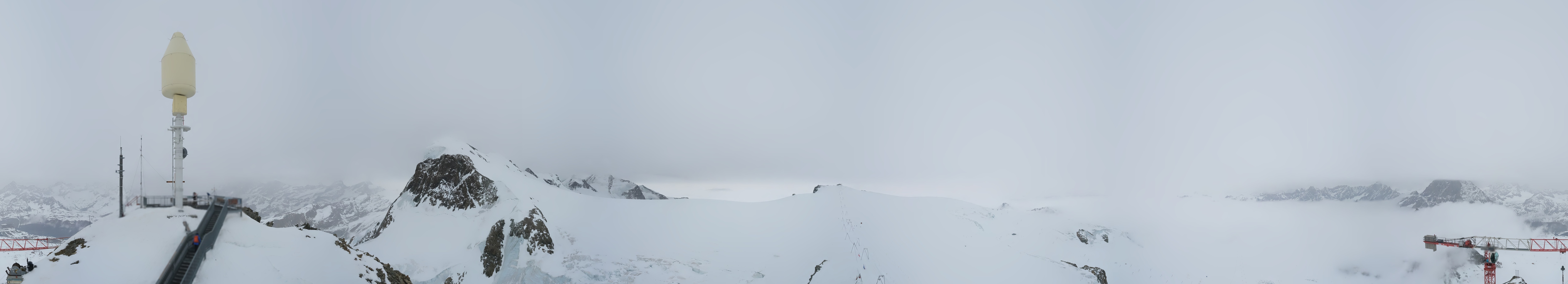 Archived image Webcam Kleinmatterhorn Zermatt