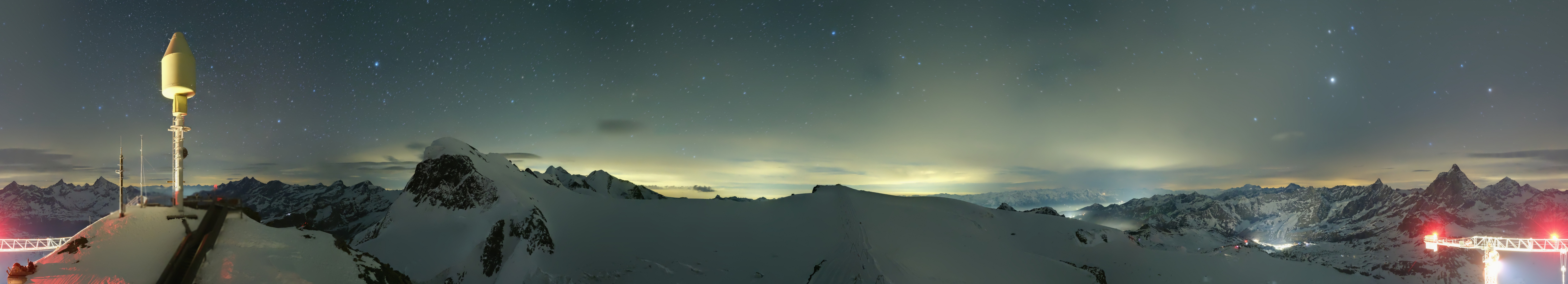 Archiv Foto Webcam Kleinmatterhorn Zermatt