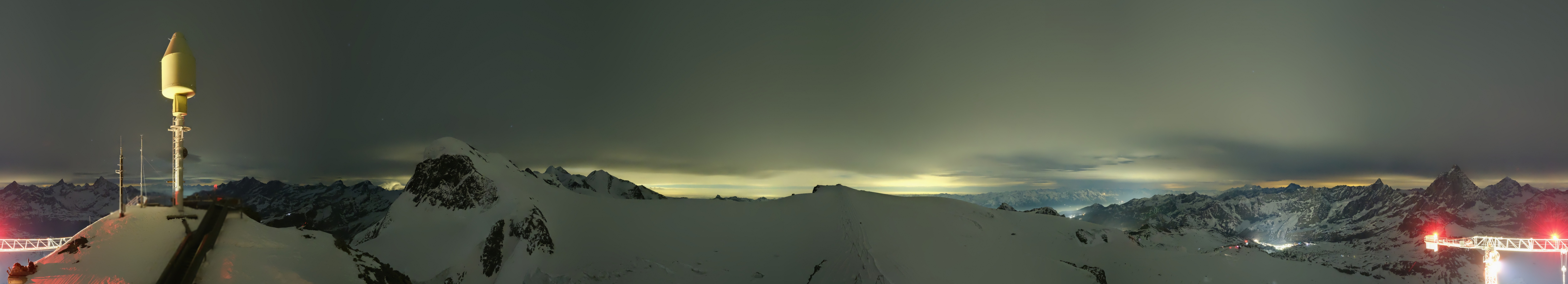 Archiv Foto Webcam Kleinmatterhorn Zermatt