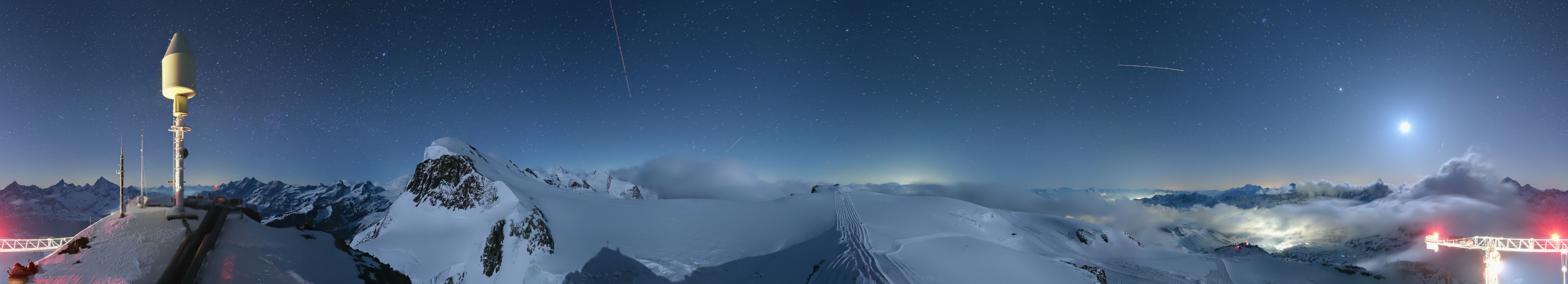 Archiv Foto Webcam Kleinmatterhorn Zermatt