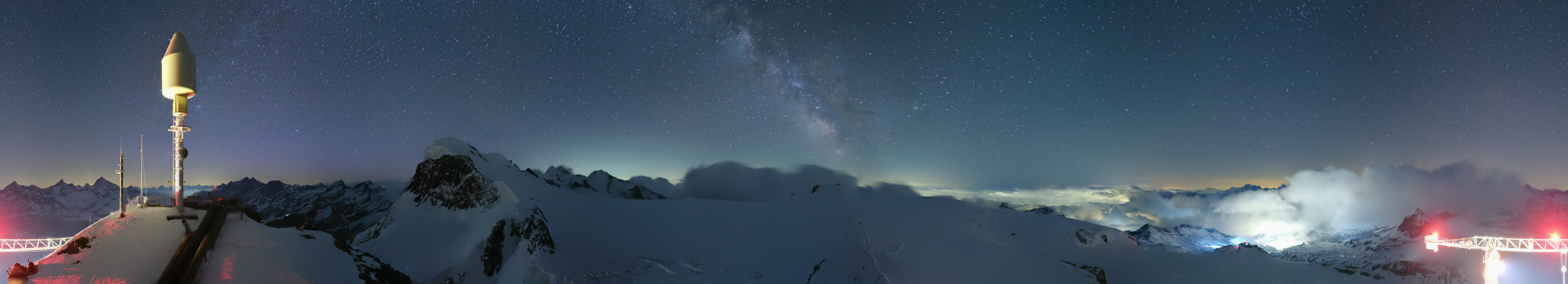 Archiv Foto Webcam Kleinmatterhorn Zermatt