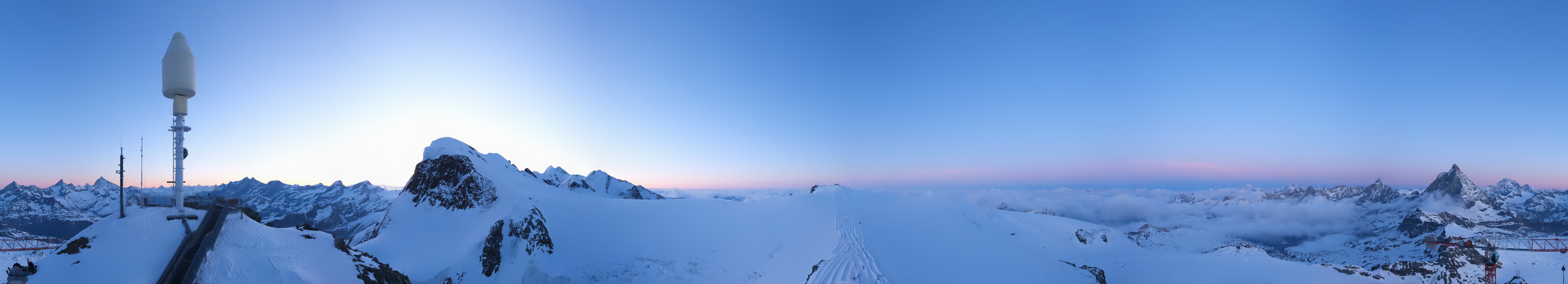 Archiv Foto Webcam Kleinmatterhorn Zermatt