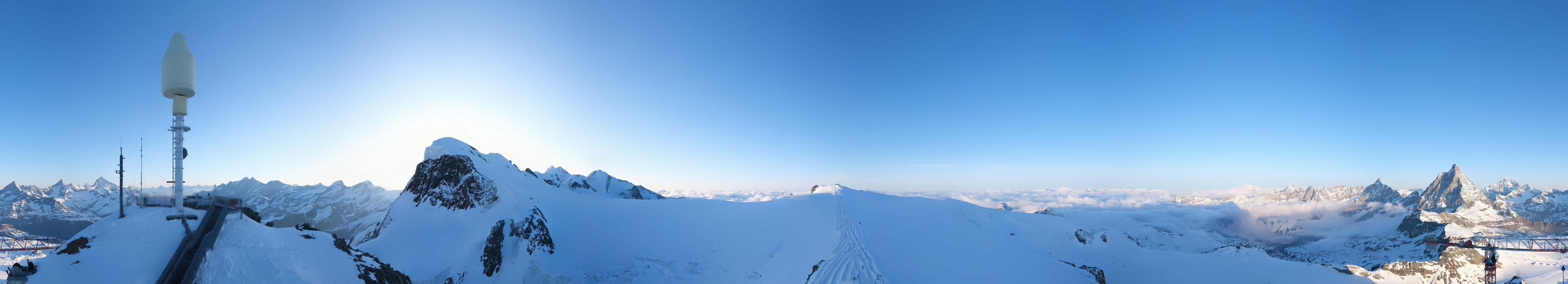 Archiv Foto Webcam Kleinmatterhorn Zermatt