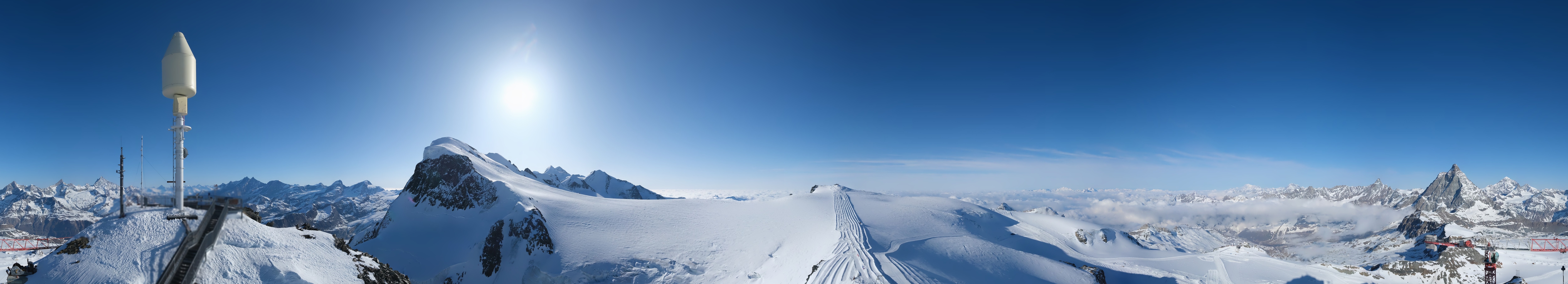 Archiv Foto Webcam Kleinmatterhorn Zermatt