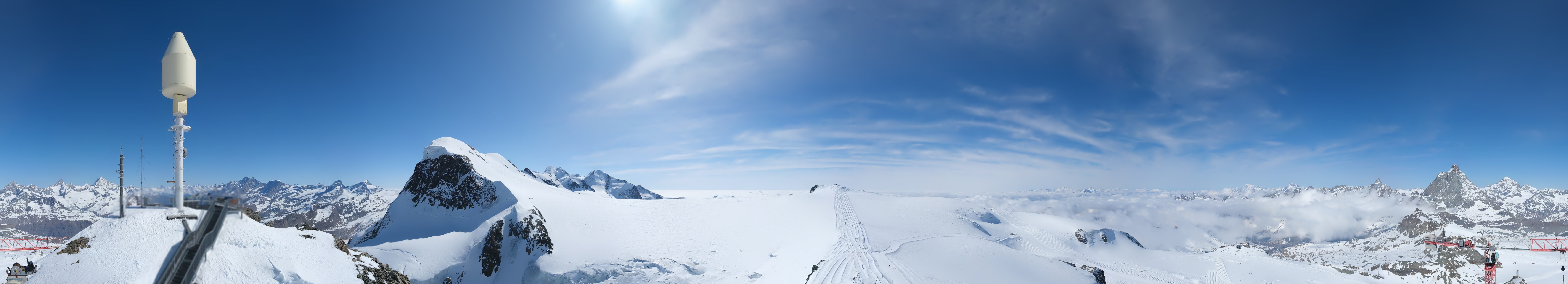 Archiv Foto Webcam Kleinmatterhorn Zermatt
