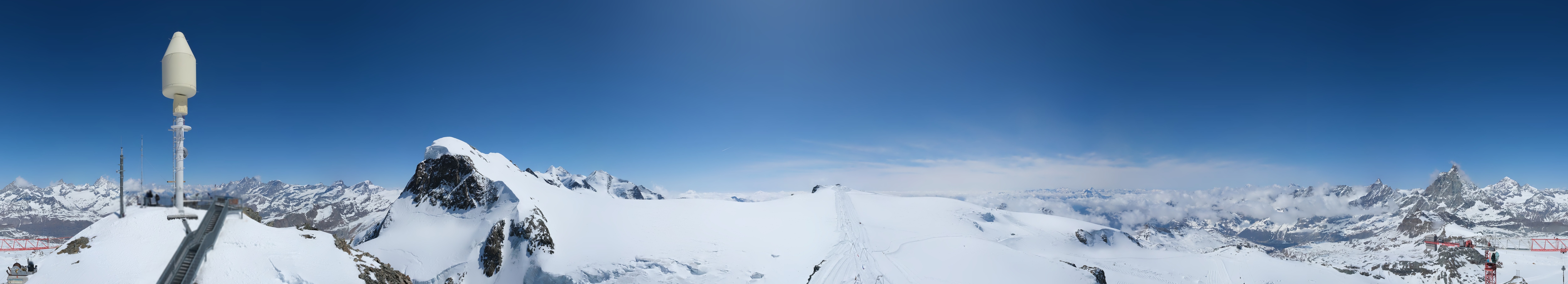 Archiv Foto Webcam Kleinmatterhorn Zermatt