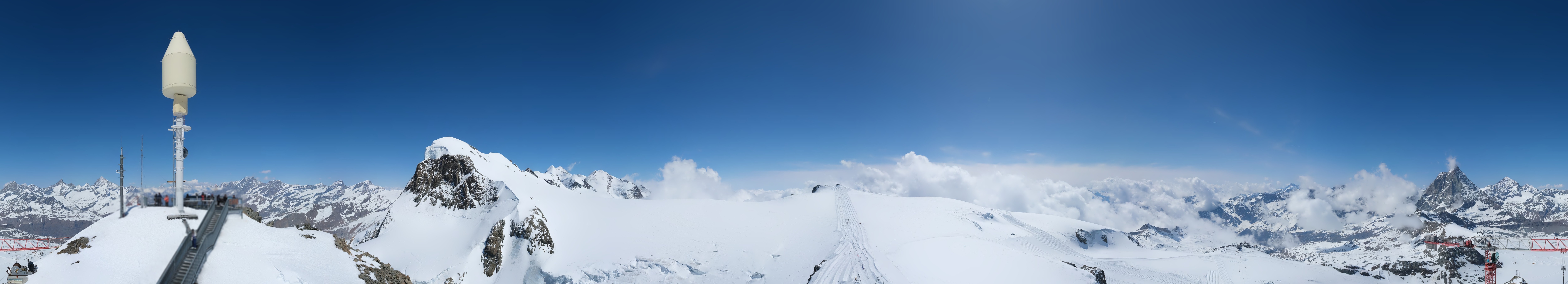 Archiv Foto Webcam Kleinmatterhorn Zermatt