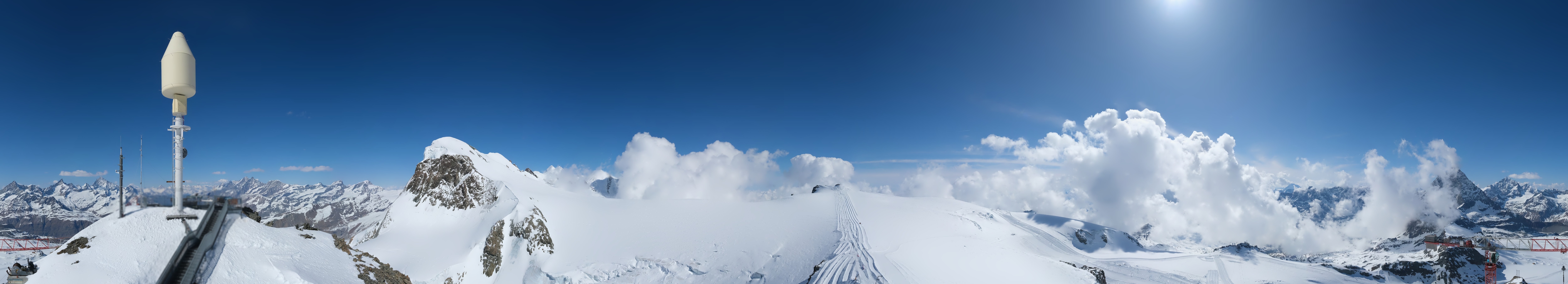 Archiv Foto Webcam Kleinmatterhorn Zermatt