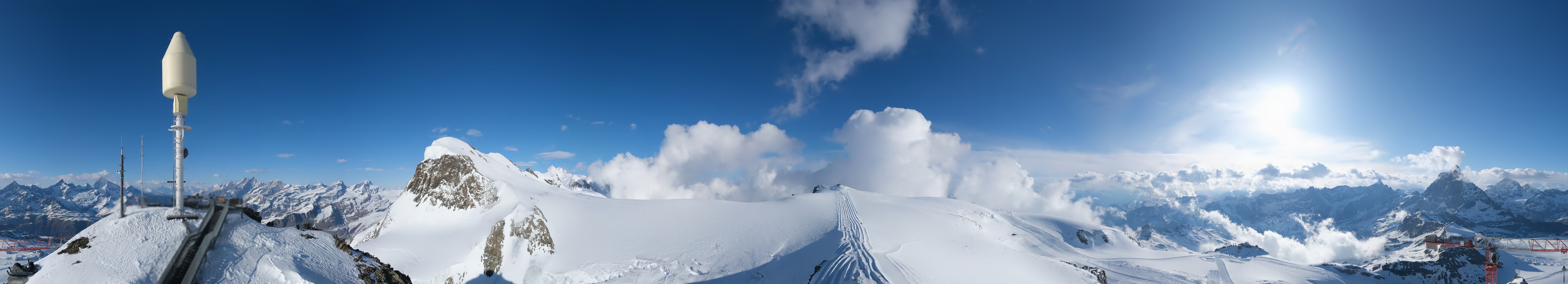 Archiv Foto Webcam Kleinmatterhorn Zermatt
