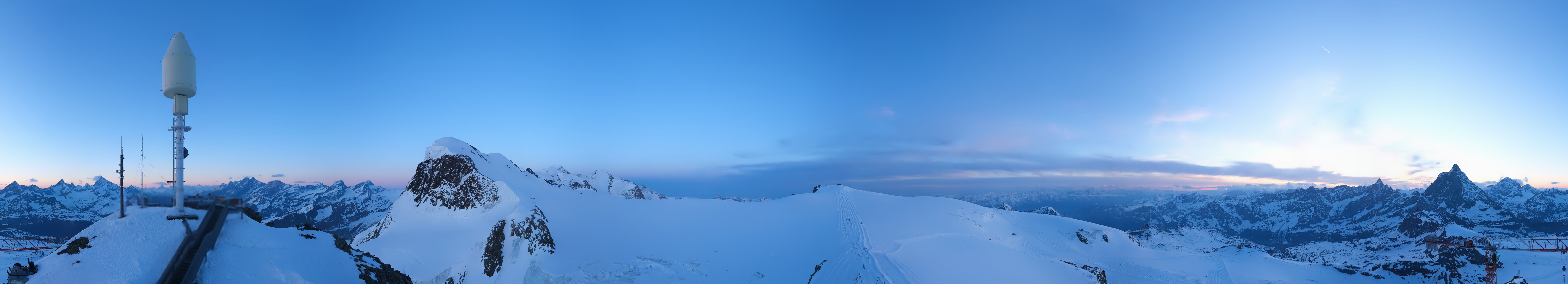 Archiv Foto Webcam Kleinmatterhorn Zermatt