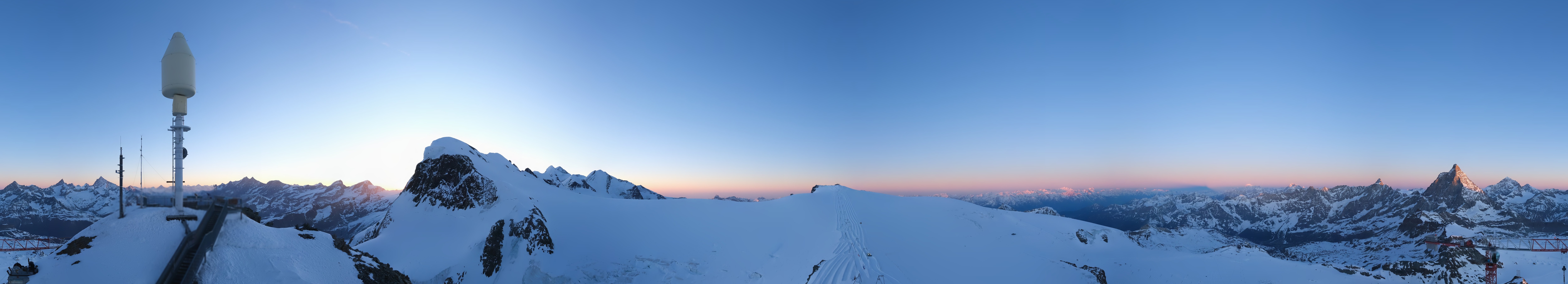 Archiv Foto Webcam Kleinmatterhorn Zermatt