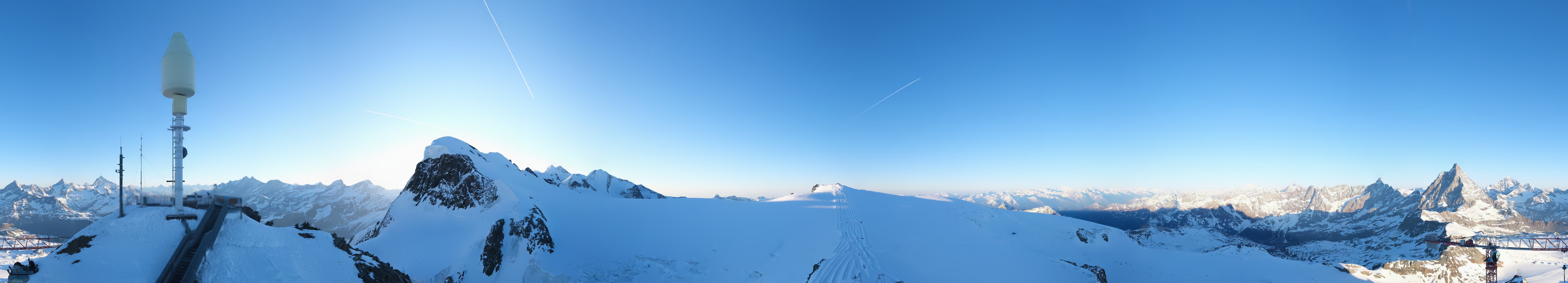 Archiv Foto Webcam Kleinmatterhorn Zermatt