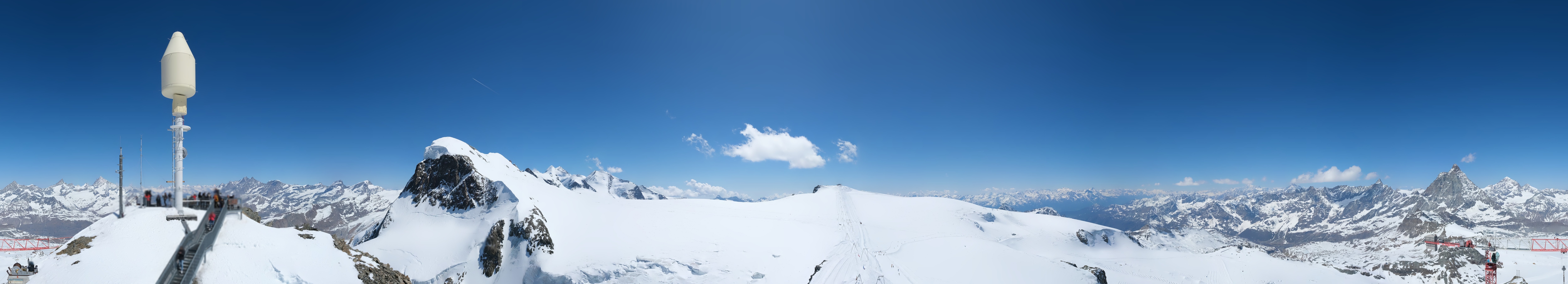 Archiv Foto Webcam Kleinmatterhorn Zermatt