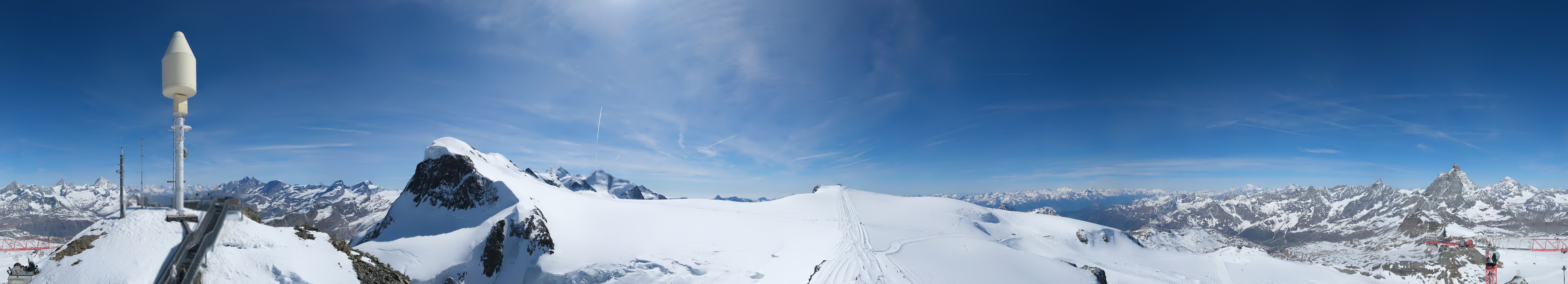 Archiv Foto Webcam Kleinmatterhorn Zermatt