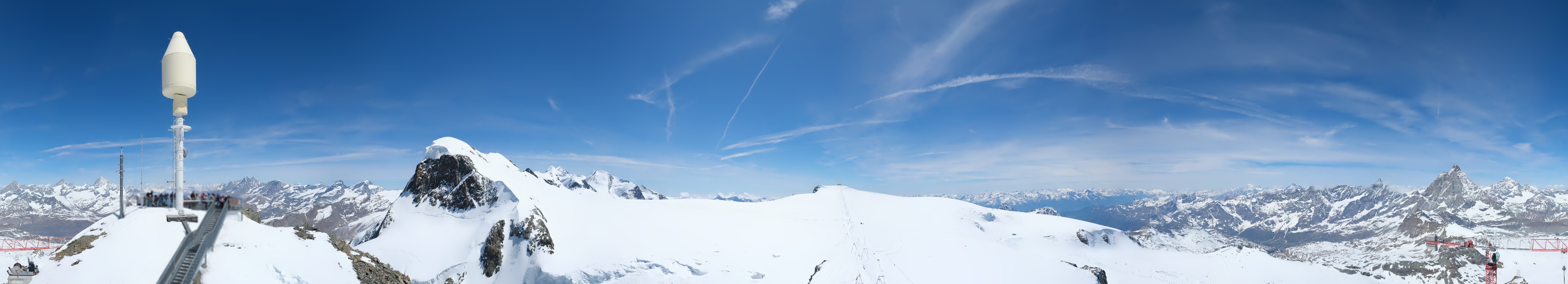 Archiv Foto Webcam Kleinmatterhorn Zermatt
