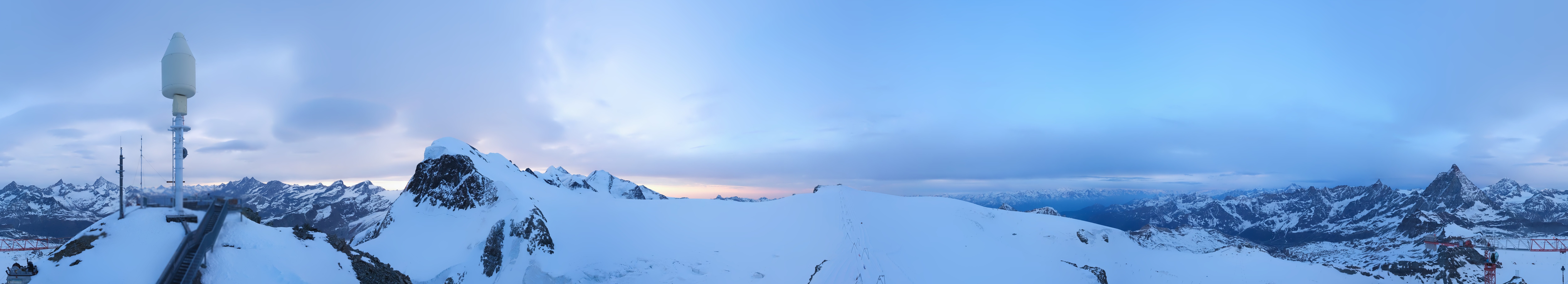 Archiv Foto Webcam Kleinmatterhorn Zermatt