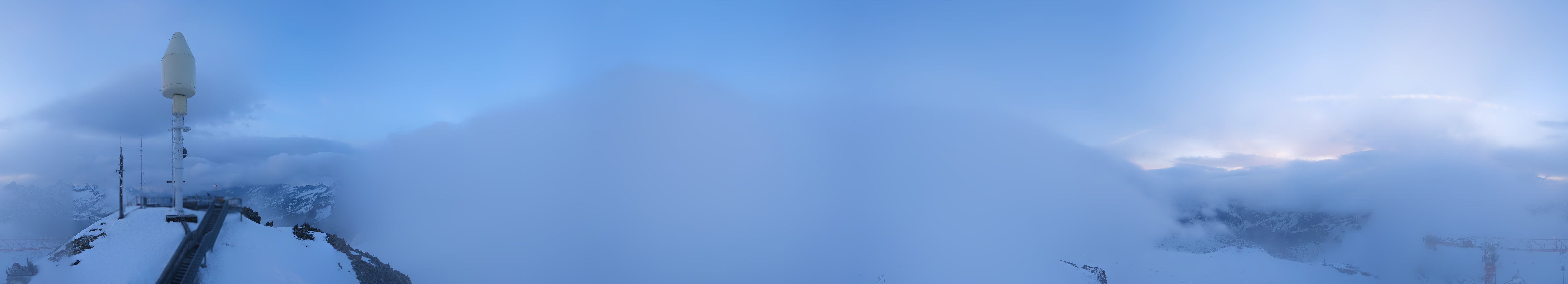 Archived image Webcam Kleinmatterhorn Zermatt