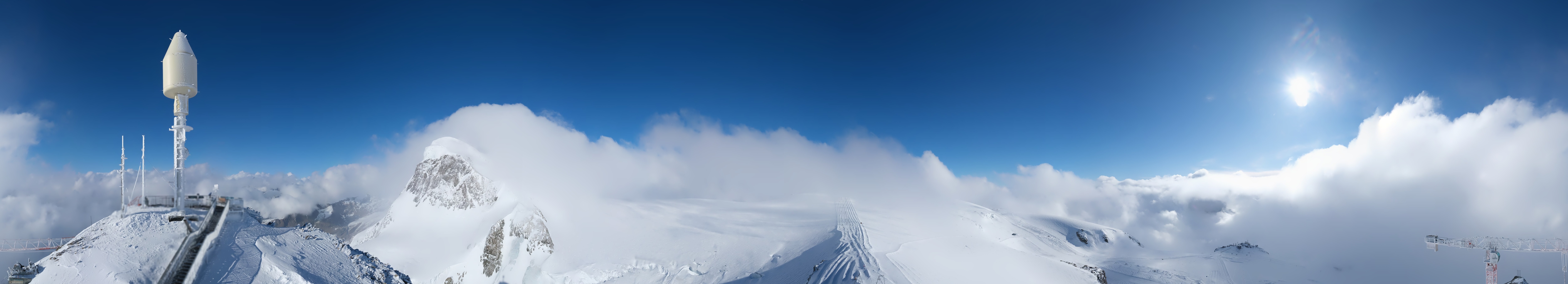 Archiv Foto Webcam Kleinmatterhorn Zermatt