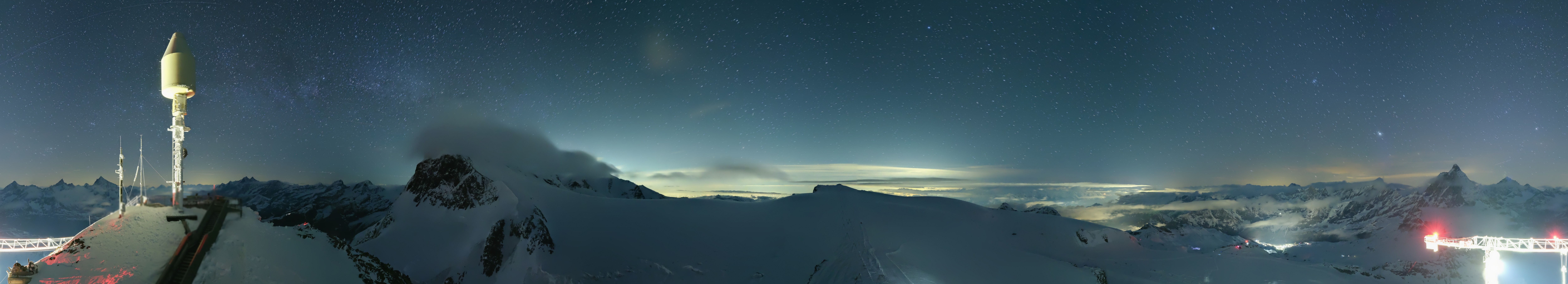 Archiv Foto Webcam Kleinmatterhorn Zermatt
