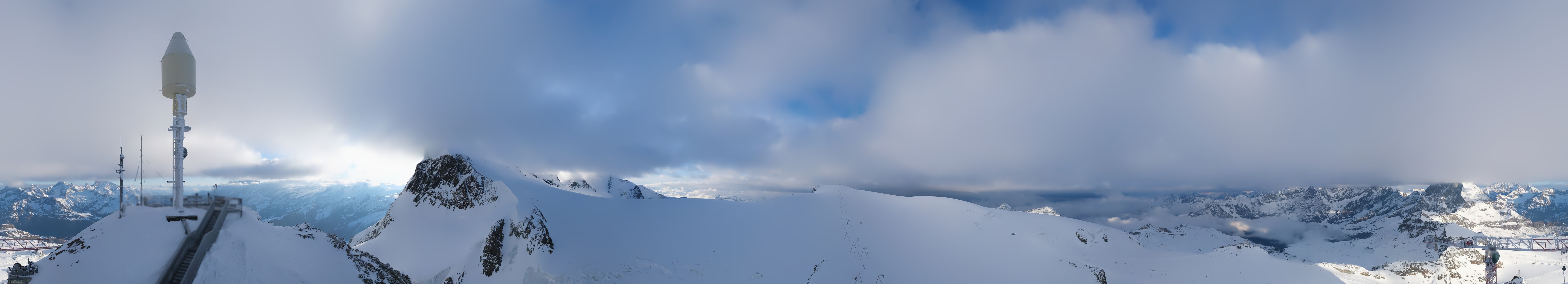 Archiv Foto Webcam Kleinmatterhorn Zermatt