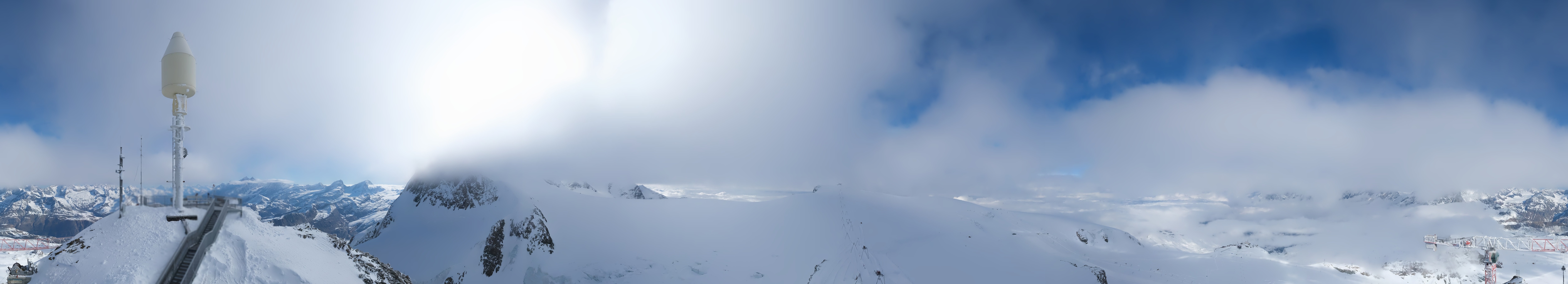 Archiv Foto Webcam Kleinmatterhorn Zermatt