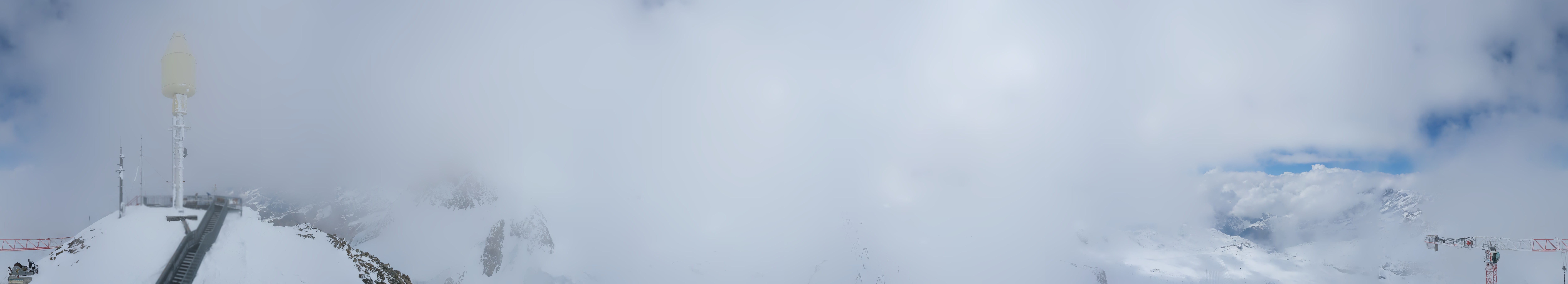 Archiv Foto Webcam Kleinmatterhorn Zermatt
