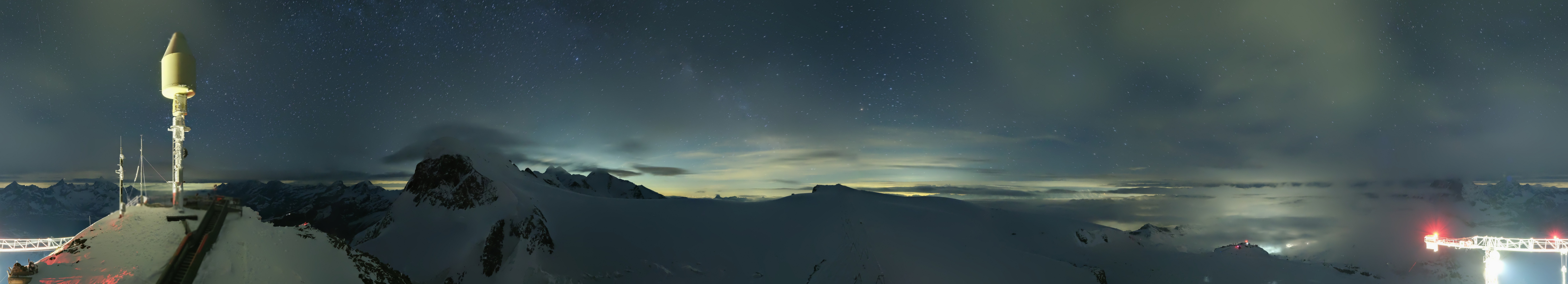 Archiv Foto Webcam Kleinmatterhorn Zermatt