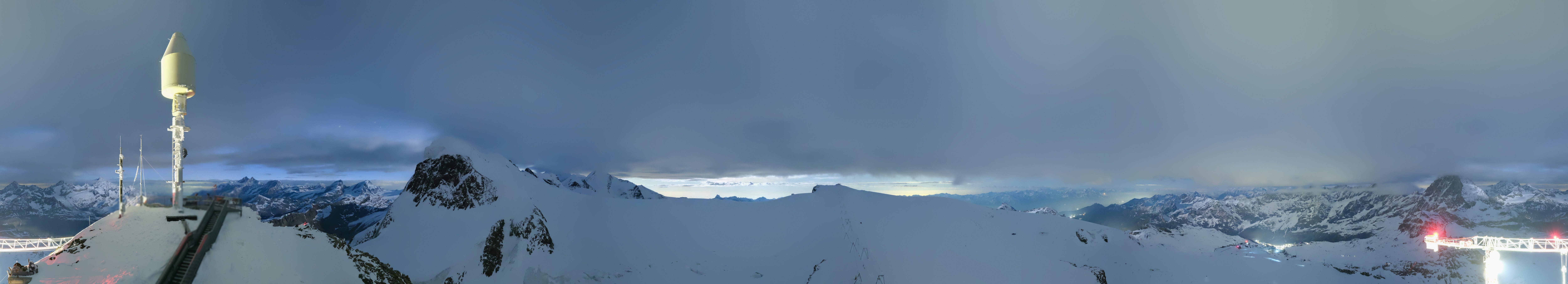 Archiv Foto Webcam Kleinmatterhorn Zermatt