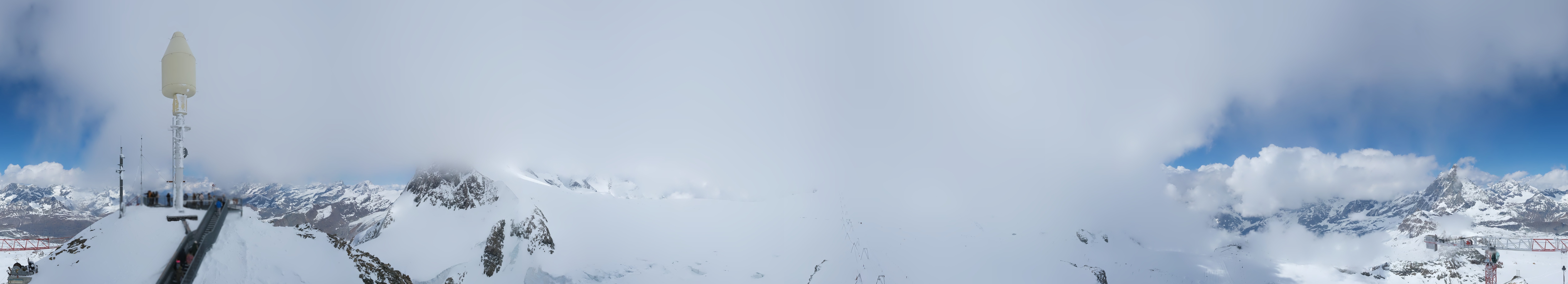 Archiv Foto Webcam Kleinmatterhorn Zermatt
