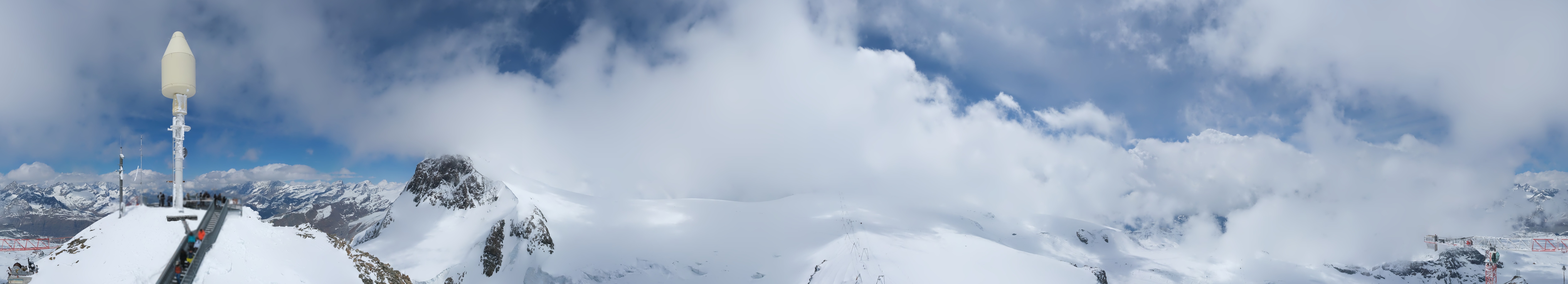 Archiv Foto Webcam Kleinmatterhorn Zermatt