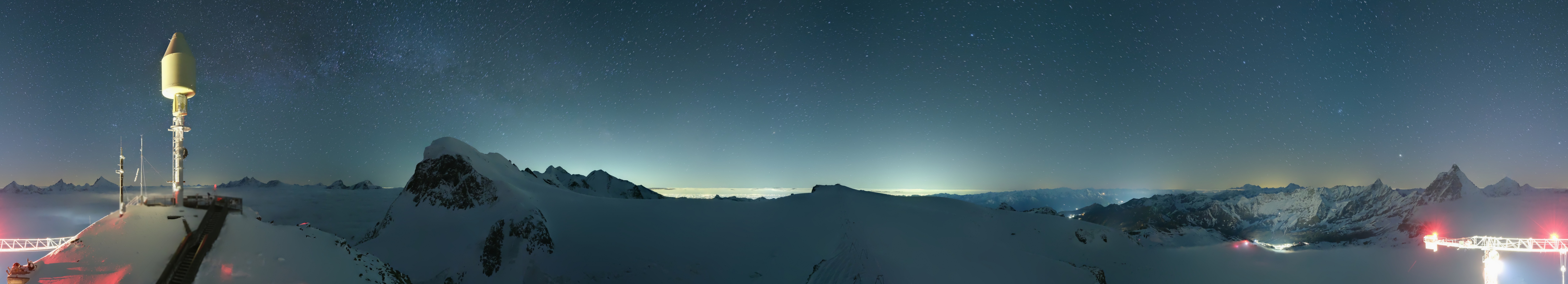 Archiv Foto Webcam Kleinmatterhorn Zermatt