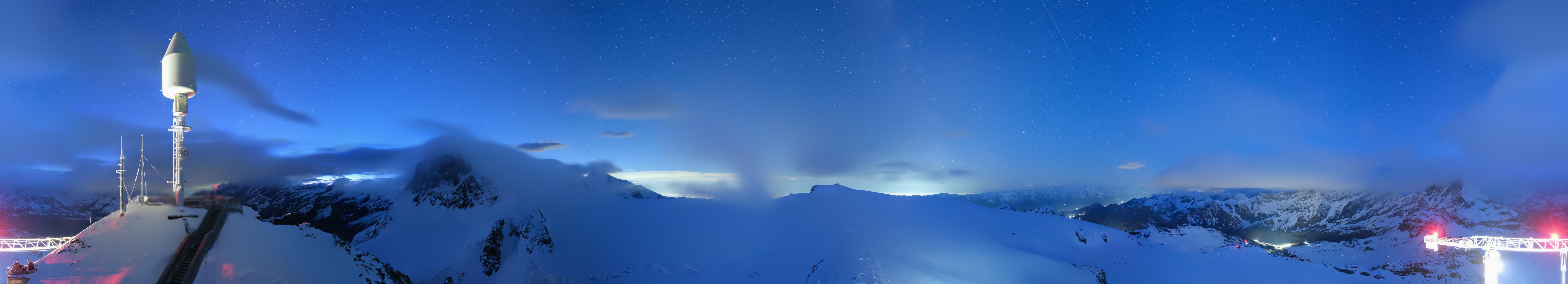 Archived image Webcam Kleinmatterhorn Zermatt
