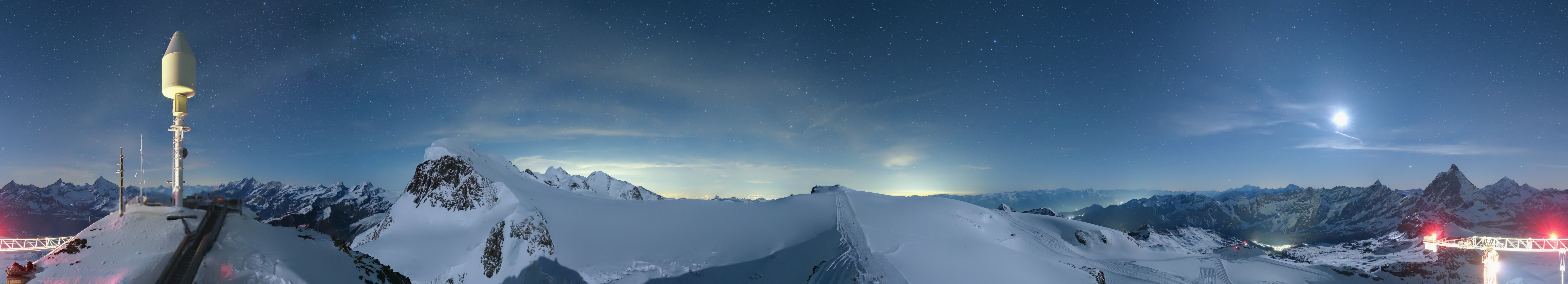 Archived image Webcam Kleinmatterhorn Zermatt