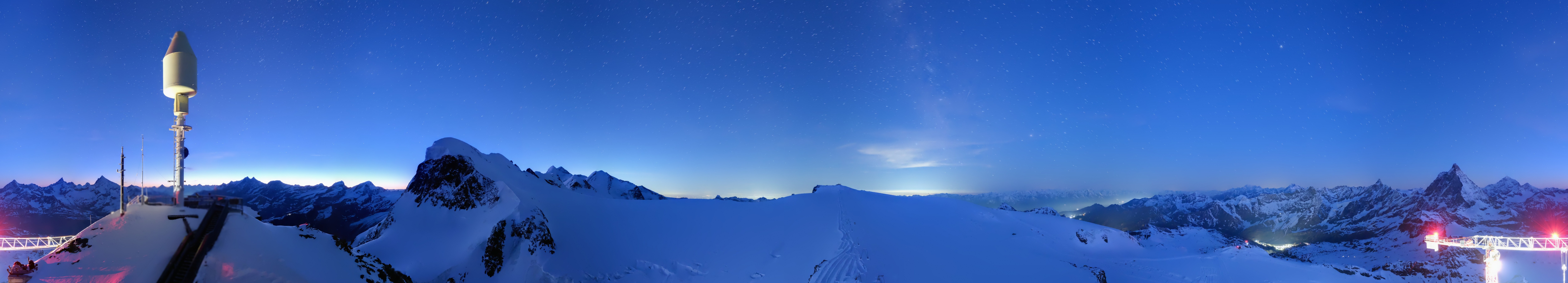 Archived image Webcam Kleinmatterhorn Zermatt
