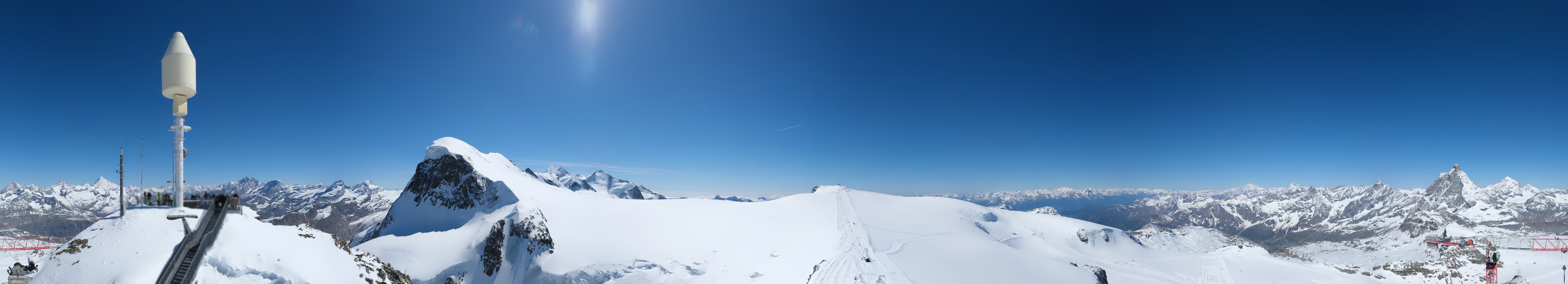 Archived image Webcam Kleinmatterhorn Zermatt