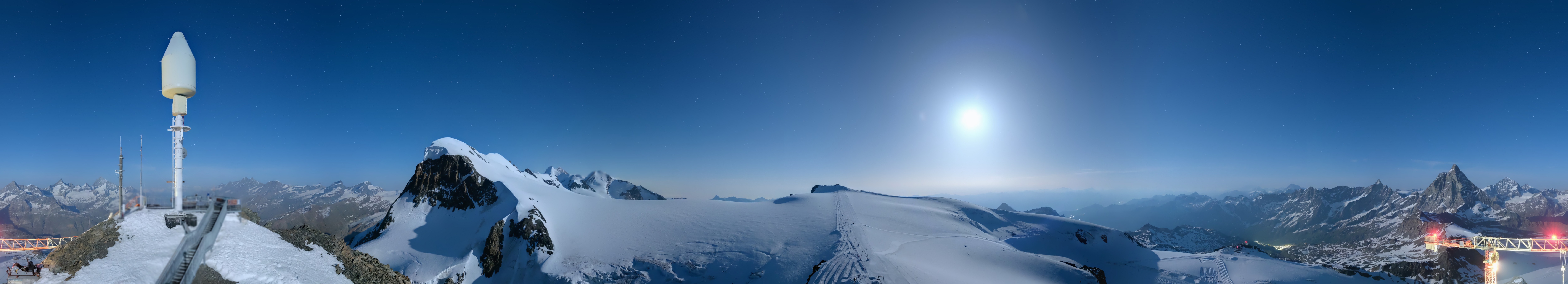 Archived image Webcam Kleinmatterhorn Zermatt