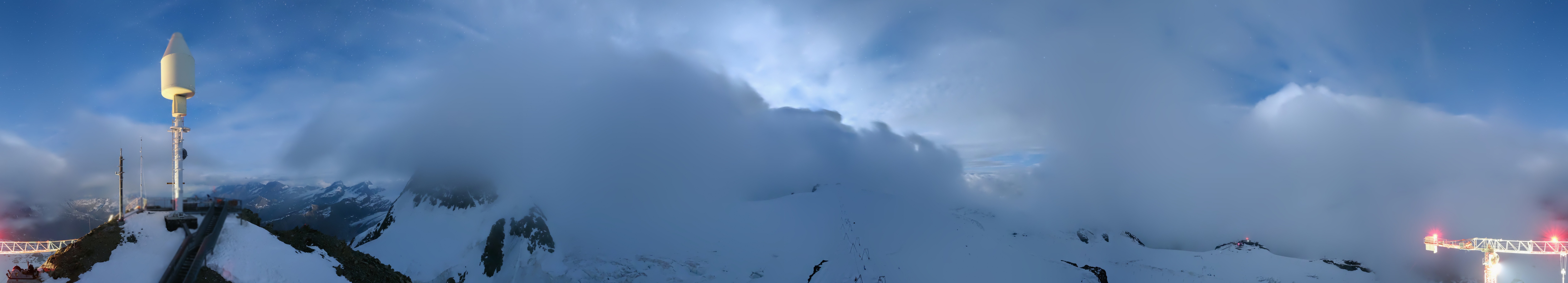 Archiv Foto Webcam Kleinmatterhorn Zermatt