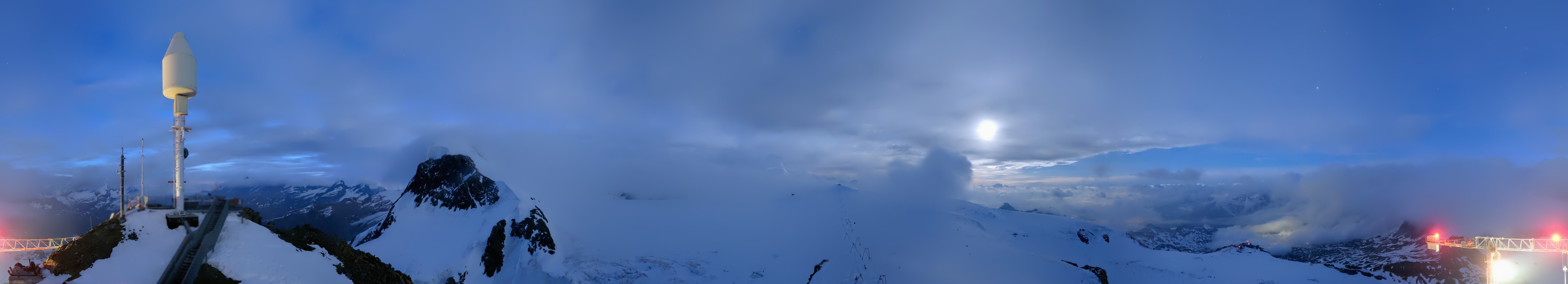 Archiv Foto Webcam Kleinmatterhorn Zermatt