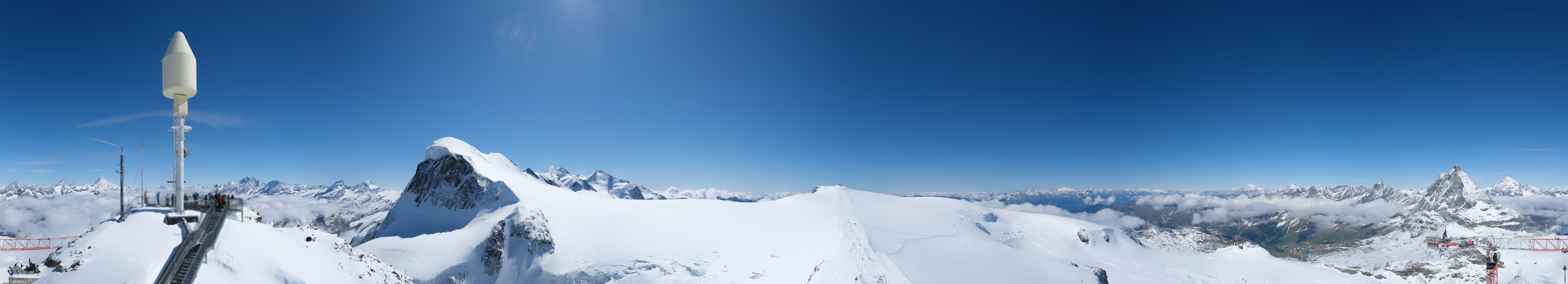 Archiv Foto Webcam Kleinmatterhorn Zermatt