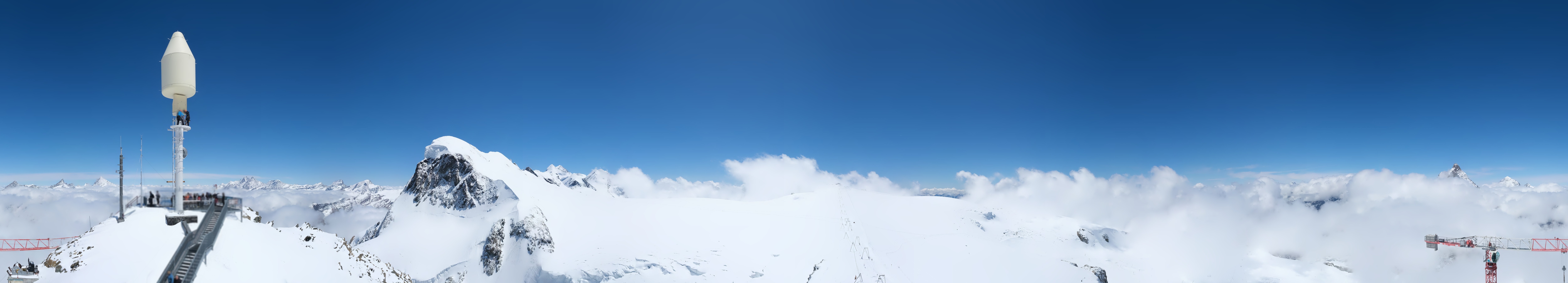 Archiv Foto Webcam Kleinmatterhorn Zermatt