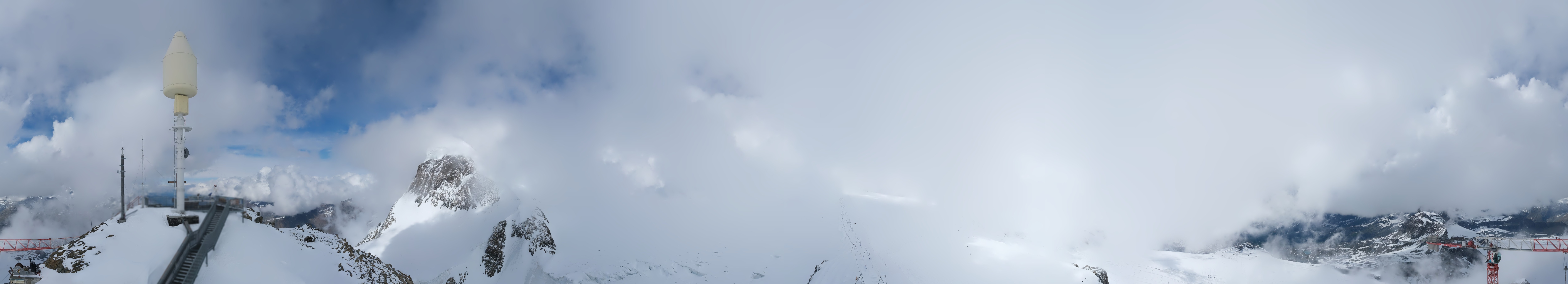 Archiv Foto Webcam Kleinmatterhorn Zermatt