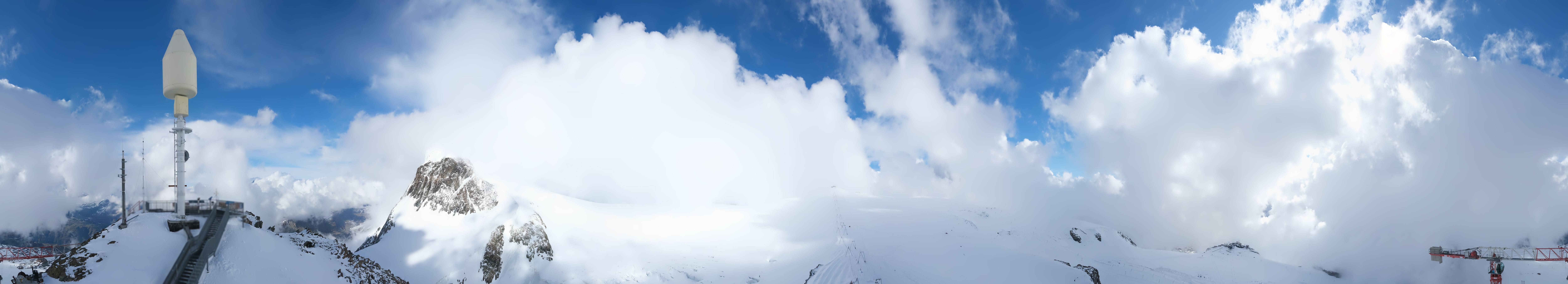 Archiv Foto Webcam Kleinmatterhorn Zermatt