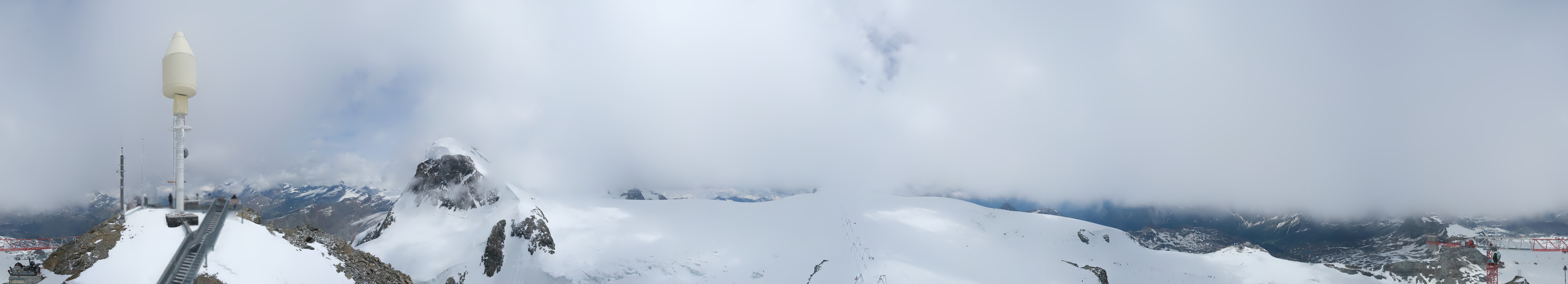 Archiv Foto Webcam Kleinmatterhorn Zermatt